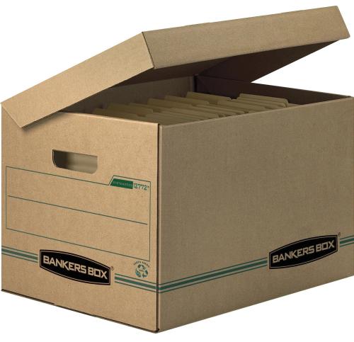 Bankers Box Earth Series Heavy-Duty Storage Box - Brown/Green