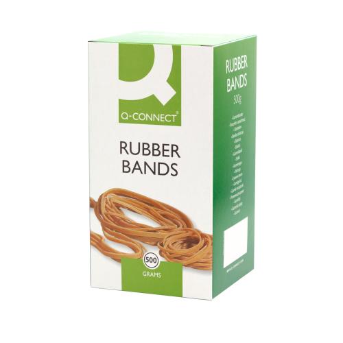 Q-Connect Rubber Bands - Assorted Sizes, 500g bag