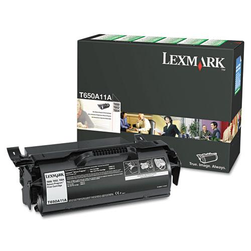 Toner Cartridge - T650A11A Lexmark - Return Program - Black -T650DN,T652DN,T654DN,T656DNE