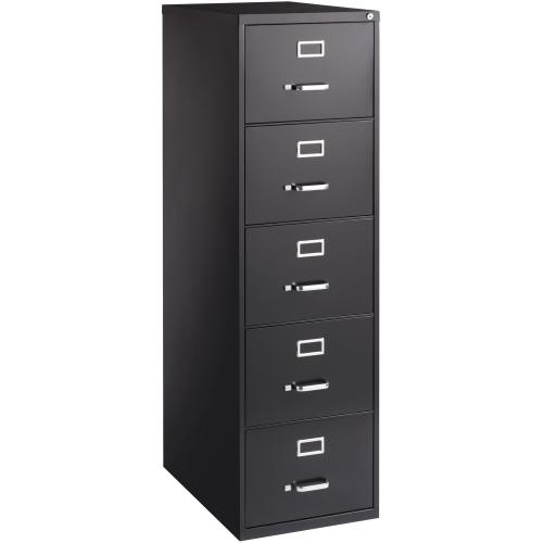Lorell Commercial Grade Vertical File Cabinet - 5-Drawer - 18" x 26.5" x 61" - Legal