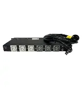 HPE G2 Basic PDU, high voltage (208V), 24 A with  4.9 kVA load capacity, NEMA L6-30P input and 12 C13 outlets, 1U horizontal model, NA