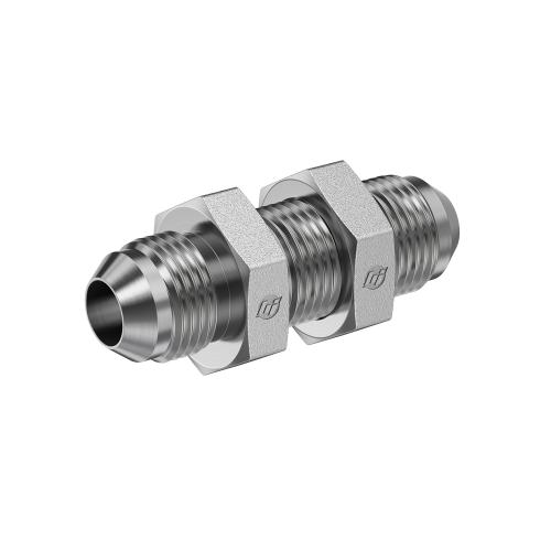 STEEL BULKHD UNION W/LKNUT