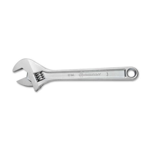 12" SATIN CHROME ADJUST WRENCH