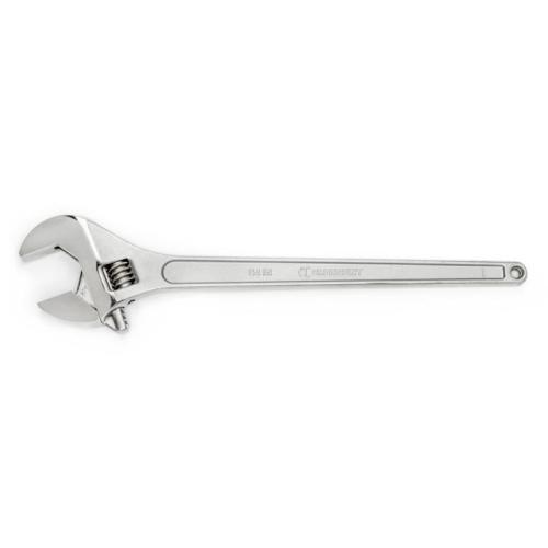 24" CHROME ADJUST WRENCH W/