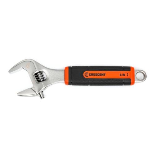 ADJ WRENCH 6" CHROME CUSH GRIP CARDED