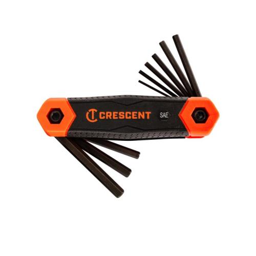 FOLDING HEX KEY SAE 9PC"
