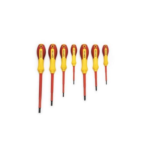 7pc ORANGE/YLW VDE INSUL SCREWDRIVER SET
