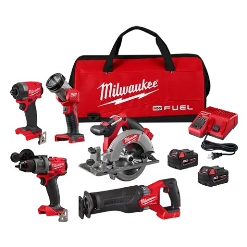 M18 FUEL 4-Tool Combo Kit with PACKOUT Rolling Tool Box