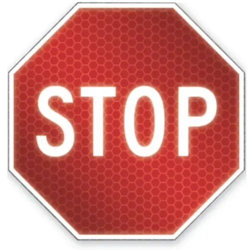 24 X 24 ALUM REFLECTIVE STOP SIGN