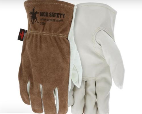 SPLIT COW LEATHER DRIVER'S GLOVE W/