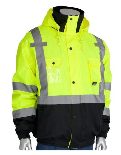 HI-VIZ CLS3 YELLOW BOMBER JACKET