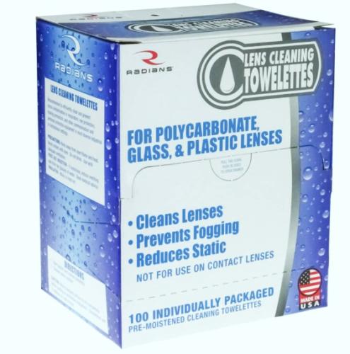 100ct LENS CLEANING TOWELETTES