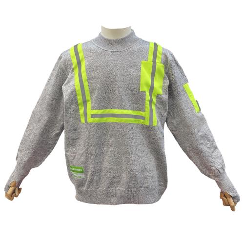 GREY ANSI CUT 5 PULLOVER