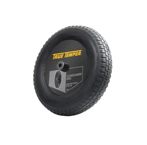 AMES 8" BLACK TUBED WHEEL