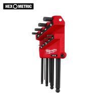 9-Key Ball End L-Style Hex Key Set-Met