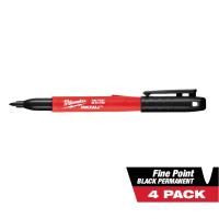 4pk BLACK FINE PT INKZALL MARKER