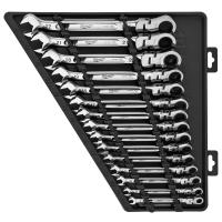 15pc Metric Flex Head Ratch