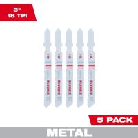 5pk 3" 18TPI BI-METAL JIG SAW BLADES
