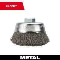 3-1/2 Crimped Wire Cup Brus