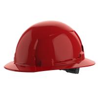 Red Full Brim Hard Hat w/6p