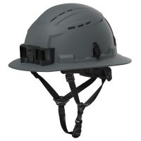 Gray Full Brim Helmet Vnt ClsC