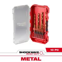 10pc SHOCKWAVE RED HELIX DRILL BIT SET