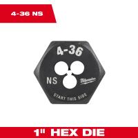 4 36 NS 1 Inch Hex Threading Die