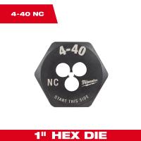 4 40 NC 1 Inch Hex Threading Die