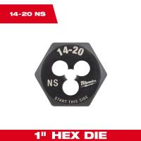 14 20 NS 1 Inch Hex Threading Die