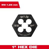 M9 1.25 mm 1 Inch Hex Threading Die
