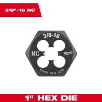 3/8in. 16 NC 1 Inch Hex Threading D