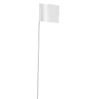 (5) 100Pk White Stake Flags