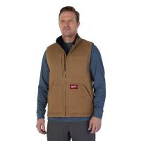 Heavy Duty Sherpa Lined Vest Black