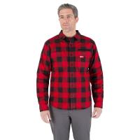 Mens Grid Ls Flannel Red Size S