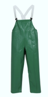 SAFETYFLEX GREEN PVC ACID OVERALLS W/PLAIN FRONT