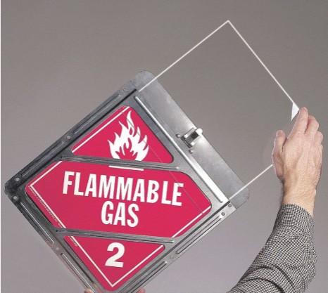 10.5"x10.5" CLEAR PLACARD