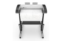 IQ2400 Low adjustable Floor stand 24" including document basket