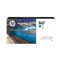 HP 867 1L Cyan PageWide XL Ink Cartridge