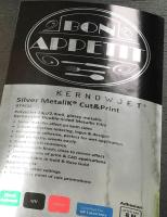 Kernow 7.9 MIL 245 GSM METALIK SILVER POLYESTER FILM WITH REMOVABLE ADHESIVE 54X50
