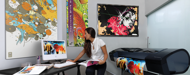 Photo-quality wide format print