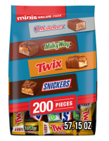Mars Minis Chocolate Candy Bars Variety Pack, 200 ct.