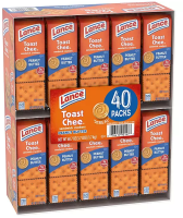 Lance ToastChee Peanut Butter Crackers, 1.52 oz., 40 pk.