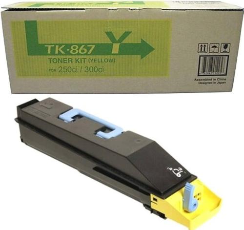 TK-867Y Kyocera Yellow Toner For TASKalfa  250CI/300CI