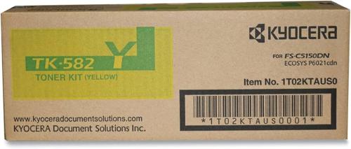 Kyocera TK-582Y Yellow Toner Cartridge – OEM – 2,800 Pages
