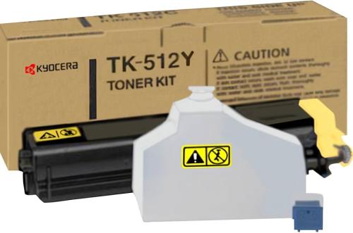 TK-512Y Kyocera Yellow Toner For  FS-C5020/25/30