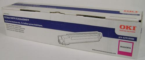 Okidata 42918986 Magenta Toner Cartridge – For Oki CX3641