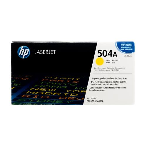 HP 504A Yellow Toner Cartridge (CE252A)
