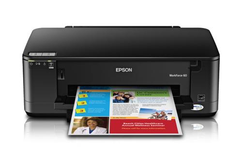 Epson WorkForce 60 Color Printer – Fast Duplex, Pigment Ink