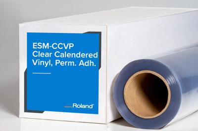 Roland ESM-CCVP-150-30 Glossy Calendered Vinyl with Permanent Adhesive – 30" x 150' Roll