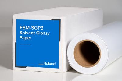 Roland ESM-SGP3-50-20 – Solvent Glossy Paper 200 gsm (50 in × 20 ft) – Premium Coated Print Media